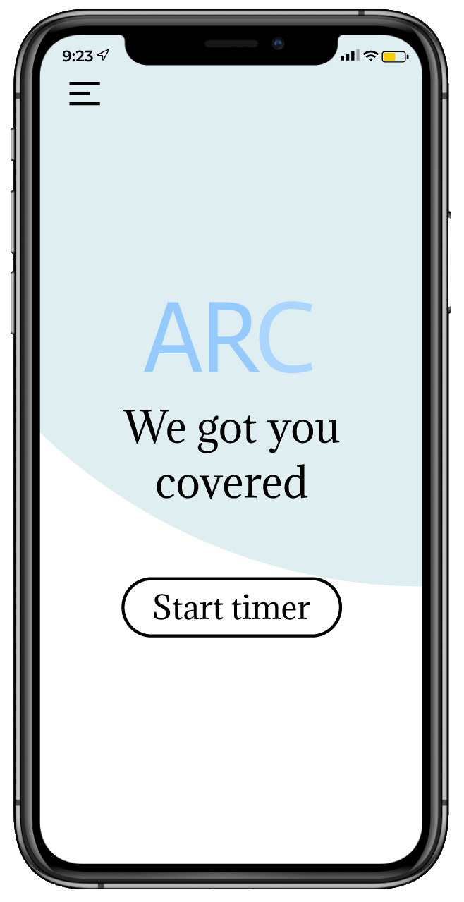 Arc Home Page on iPhone